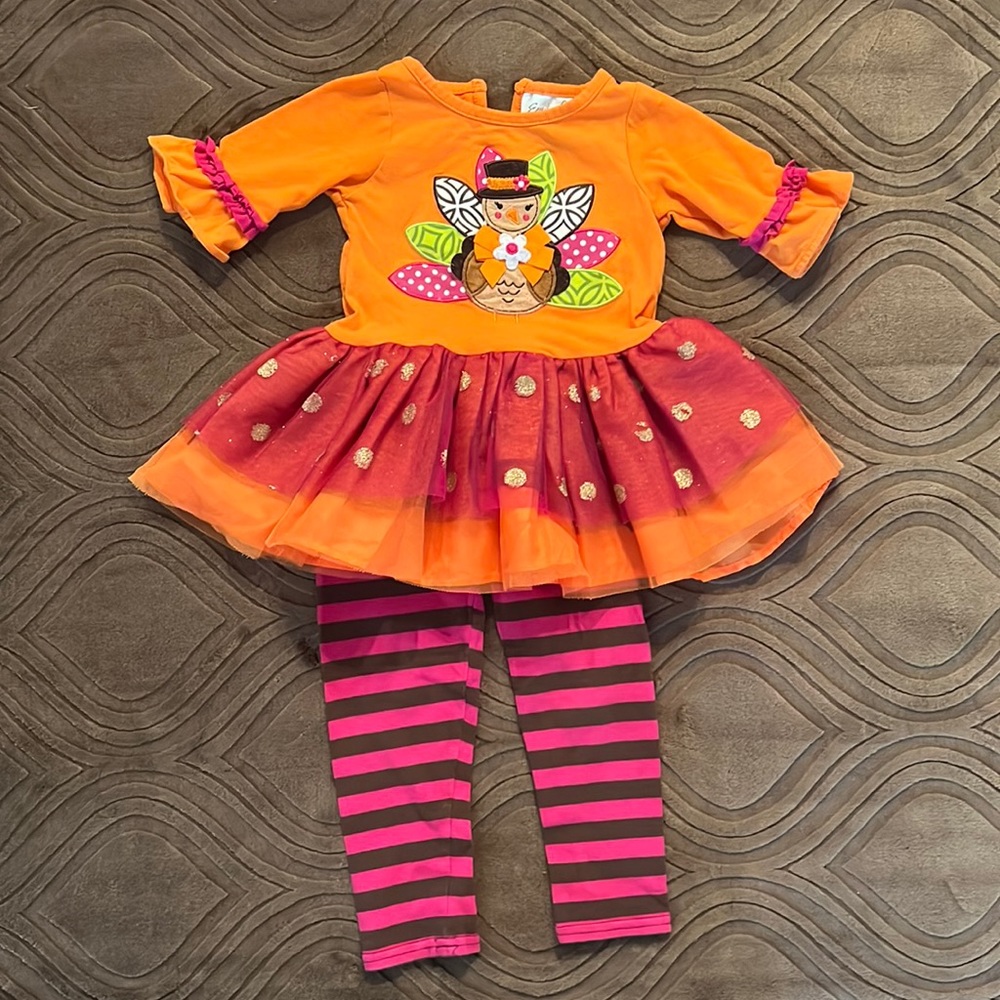 Adorable 18 month girls Thanksgiving outfit